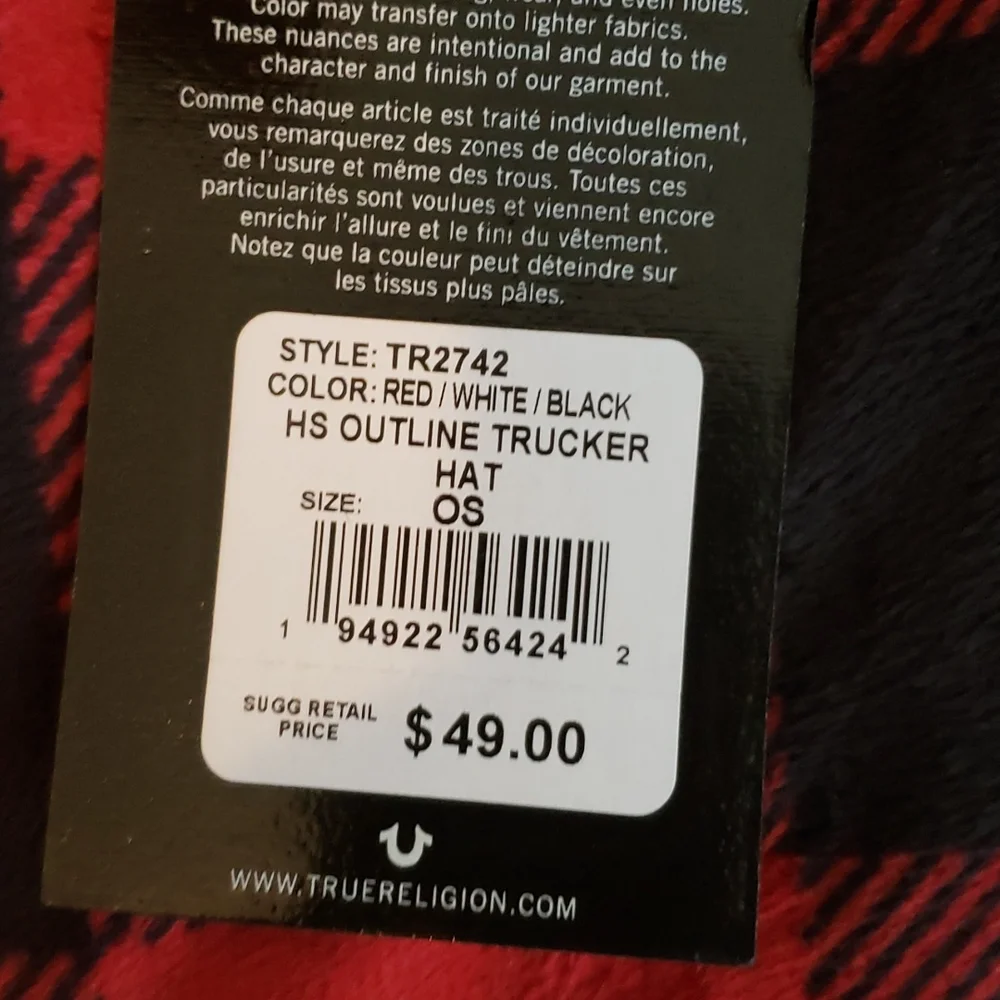 True Religion Outline Trucker Hat - Picture 2 of 2